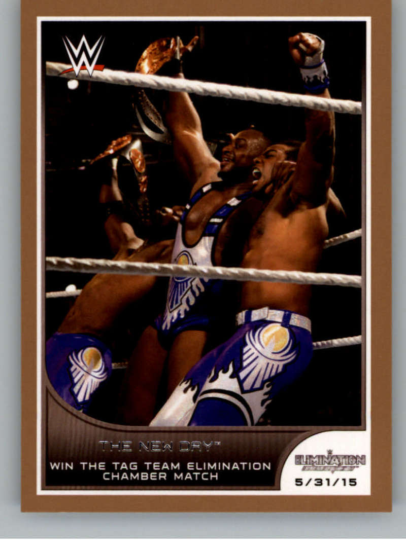 2016 Topps WWE Road to Wrestlemania Bronze Parallel #37 The New Day - Scales the Elimination Chamber NM-MT 
