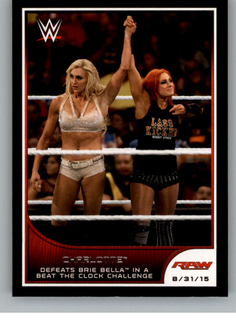 2016 Topps WWE Road to Wrestlemania #84 Charlotte - Defeats Brie Bella 