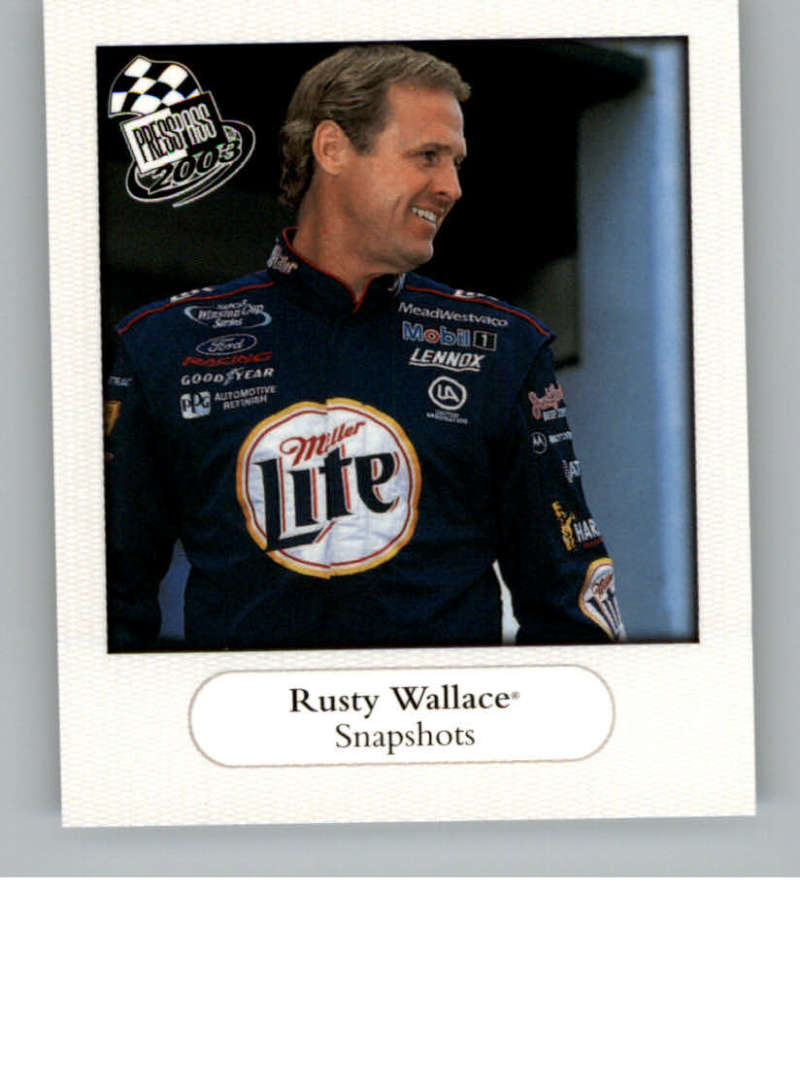2003 Press Pass Snapshots #SS25 Rusty Wallace NM-MT 
