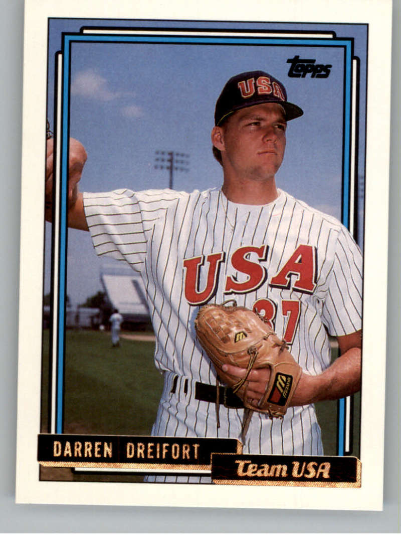 1992 Topps Traded Gold #29T Darren Dreifort USA NM-MT 