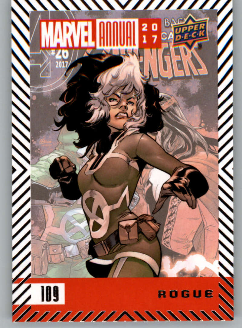 2018 Upper Deck Marvel Annual #109 Rogue SP Short Print Marvel Rogue Superhero