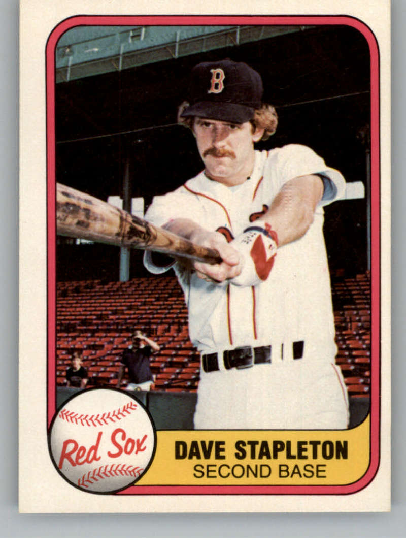 1981 Fleer #236 Dave Stapleton RC Rookie Card Boston Red Sox