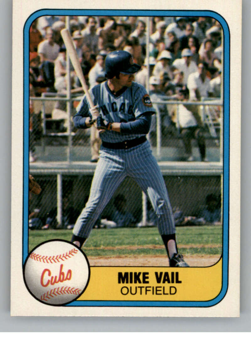 1981 Fleer #311 Mike Vail Chicago Cubs
