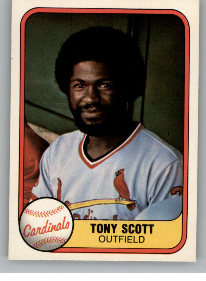 1981 Fleer #531 Tony Scott St. Louis Cardinals