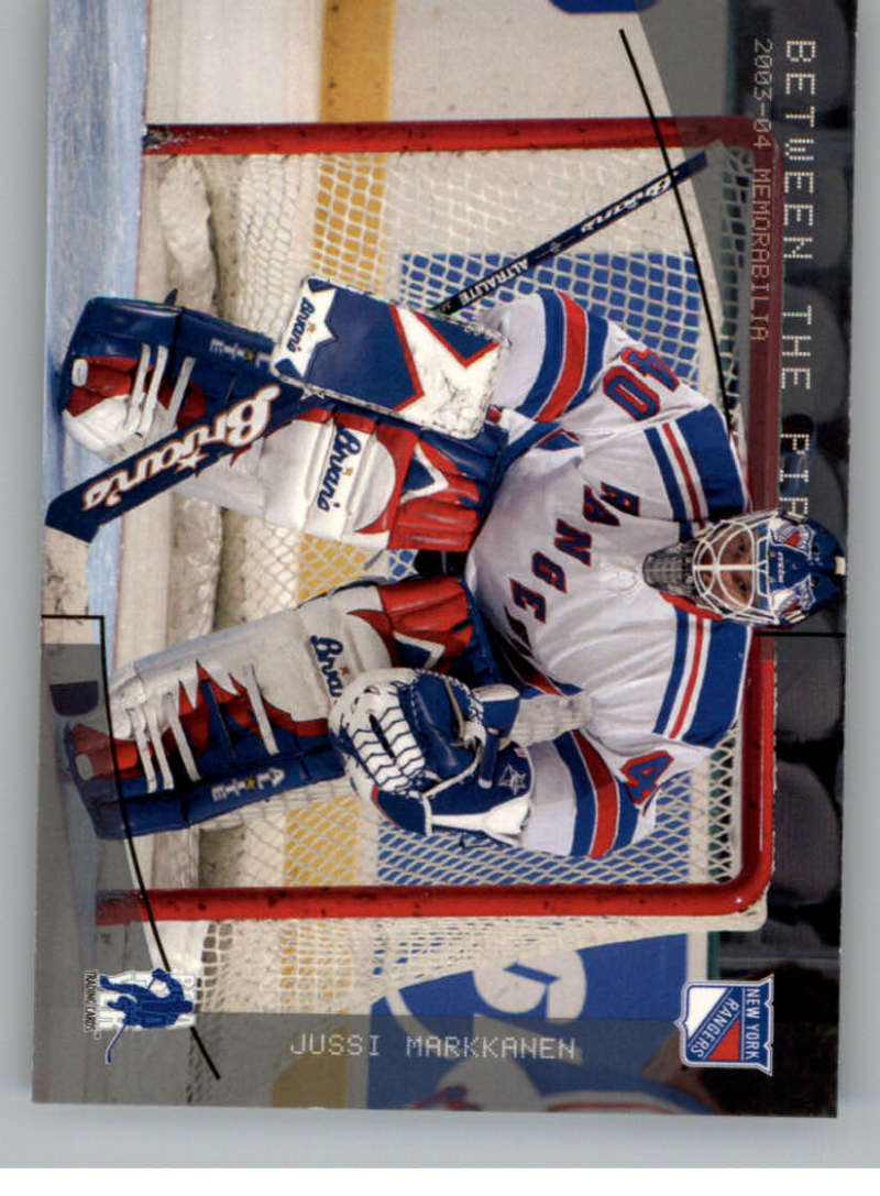 2003-04 Be A Player Memorabilia #131 Jussi Markkanen New York Rangers
