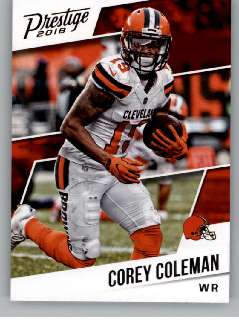 2018 Panini Prestige NFL #119 Corey Coleman Cleveland Browns Panini Football Card