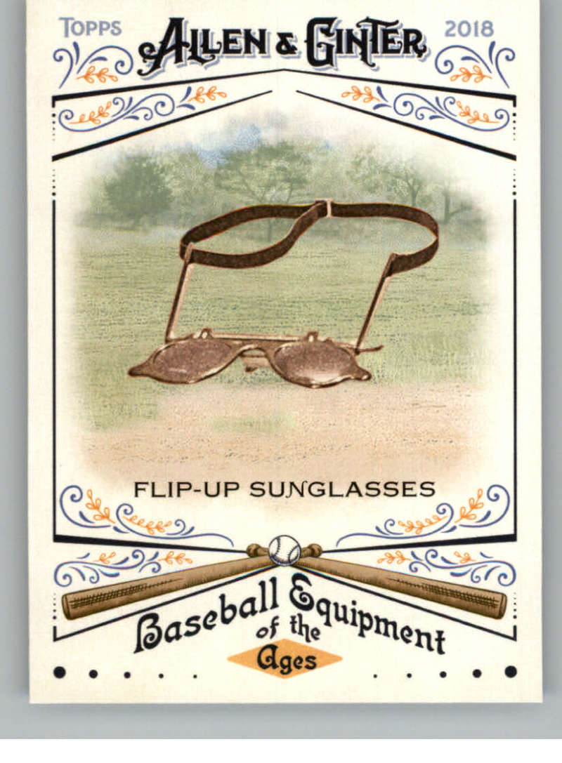 2018 Topps Allen and Ginter Baseball Equipment of the Ages #BEA-14 Flip-Up Sunglasses