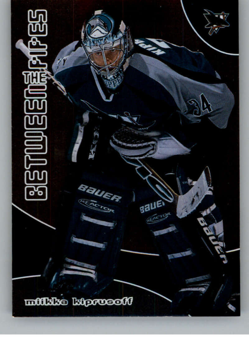 2001-02 Between the Pipes #20 Miikka Kiprusoff NM-MT San Jose Sharks  Official ITG In the Game NHL Hockey Card