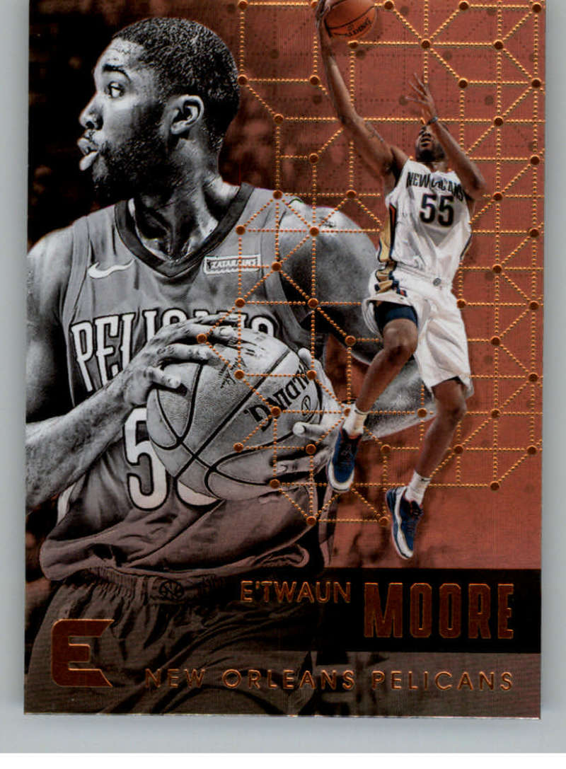 2017-18 Panini Essentials Basketball Card #144 E'Twaun Moore New Orleans Pelicans Official NBA Trading Card