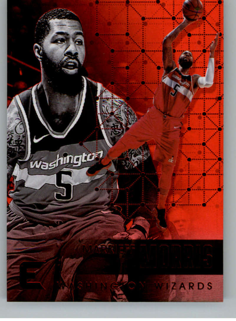 2017-18 Panini Essentials Red Basketball Card #99 Markieff Morris Washington Wizards