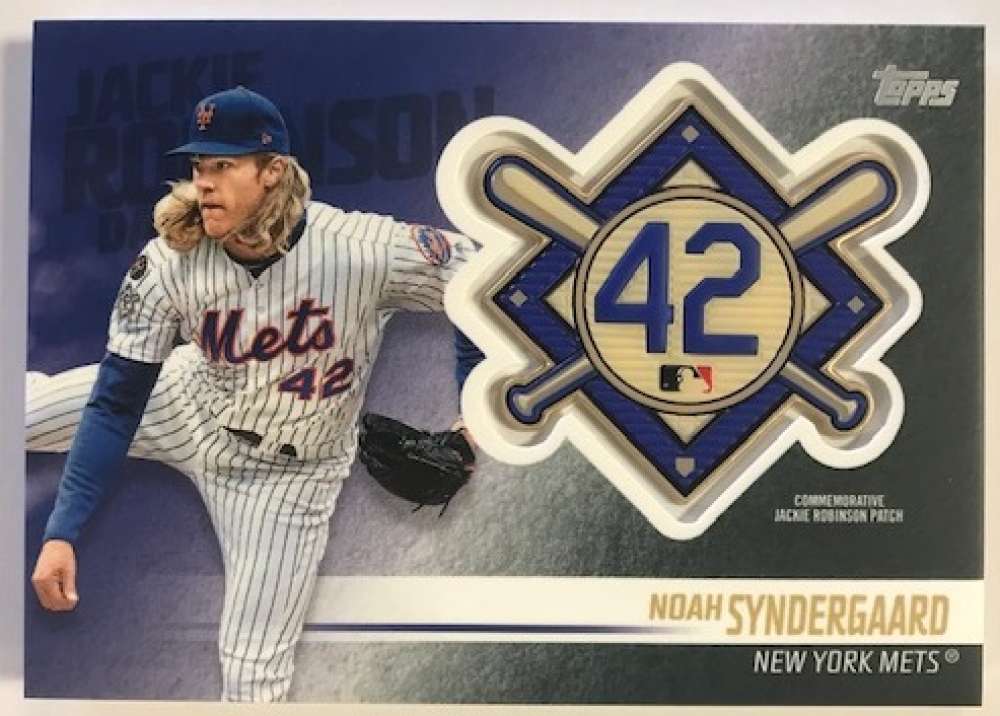 2018 Topps Update Jackie Robinson Day Manufactured Patches #JRP-NS Noah Syndergaard New York Mets 
