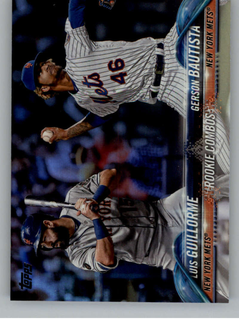 2018 Topps Update Rainbow Foil #US103 Gerson Bautista/Luis Guillorme RC Rookie New York Mets  RC Rookie 