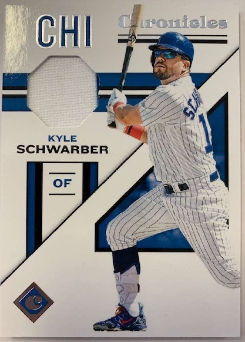 2019 Chronicles Swatches Baseball #18 Kyle Schwarber Jersey/Relic Chicago Cubs Official MLBPA Trading Card From Panini