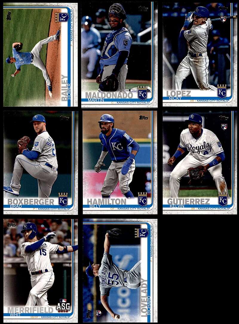 2019 Topps Kansas City Royals Team Set of 21 Cards. Included in this set are card numbers 22 Adalberto Mondesi, 87 Danny