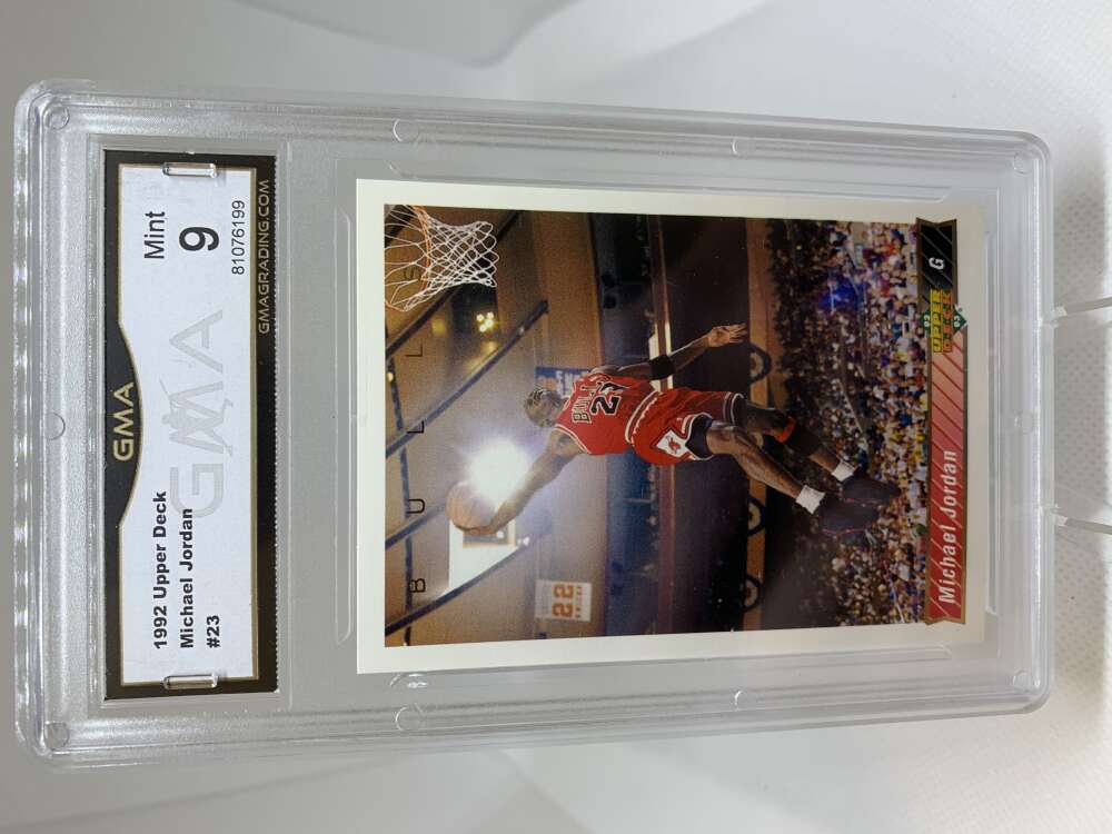 GMA Mint 9 Certificate #81076199 1992-93 Upper Deck #23 Michael Jordan  Chicago Bulls