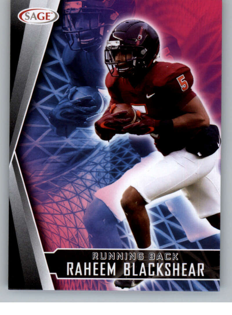 Choose:#113 Raheem Blackshear Virginia Tech:2022 Sage High Series Draft Football Cards Pick From List (Base or Inserts)