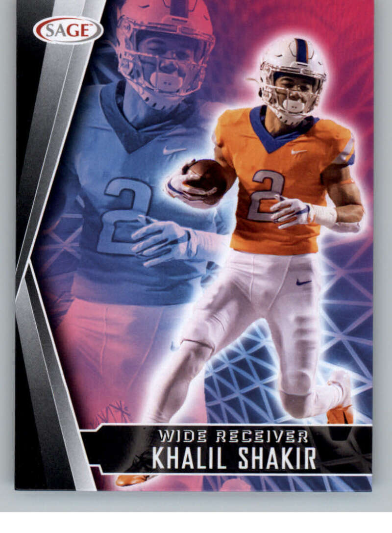 Choose:#130 Khalil Shakir Boise State:2022 Sage High Series Draft Football Cards Pick From List (Base or Inserts)