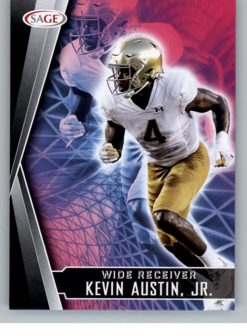 Choose:#131 Kevin Austin Jr. Notre Dame:2022 Sage High Series Draft Football Cards Pick From List (Base or Inserts)