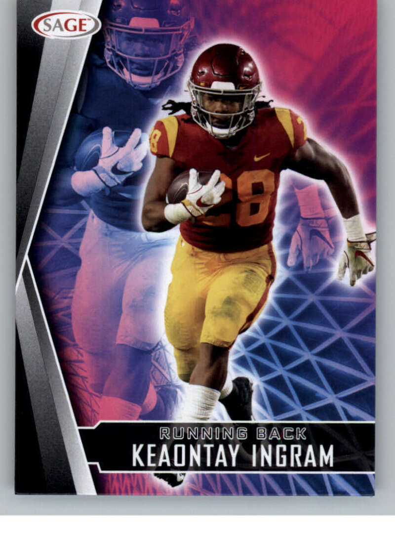 Choose:#134 Keaontay Ingram Southern California:2022 Sage High Series Draft Football Cards Pick From List (Base or Inserts)