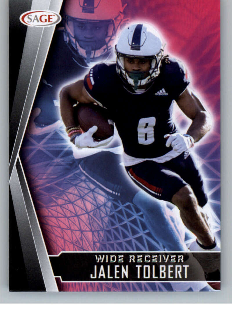 Choose:#152 Jalen Tolbert South Alabama:2022 Sage High Series Draft Football Cards Pick From List (Base or Inserts)