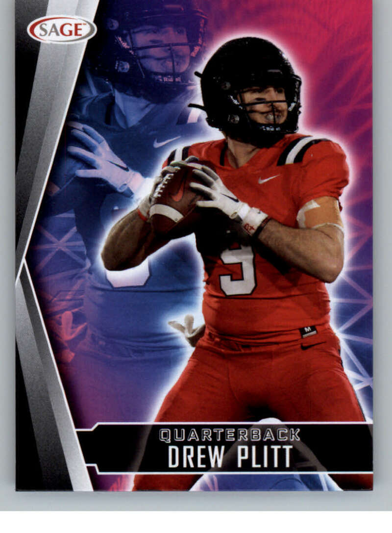 Choose:#156 Drew Plitt Ball State:2022 Sage High Series Draft Football Cards Pick From List (Base or Inserts)