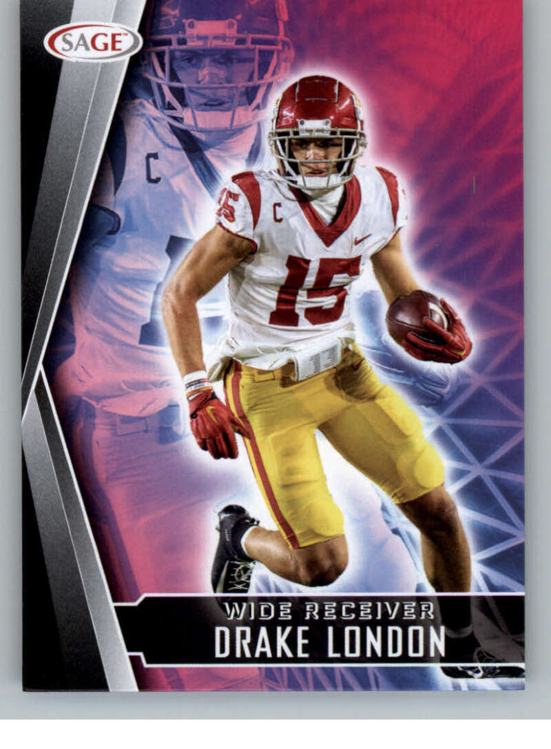 Choose:#158 Drake London Southern Cal:2022 Sage High Series Draft Football Cards Pick From List (Base or Inserts)