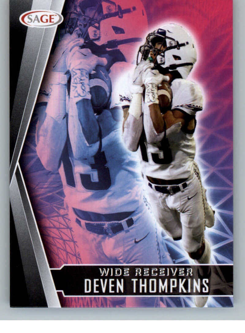 Choose:#161 Deven Thompkins Utah State:2022 Sage High Series Draft Football Cards Pick From List (Base or Inserts)