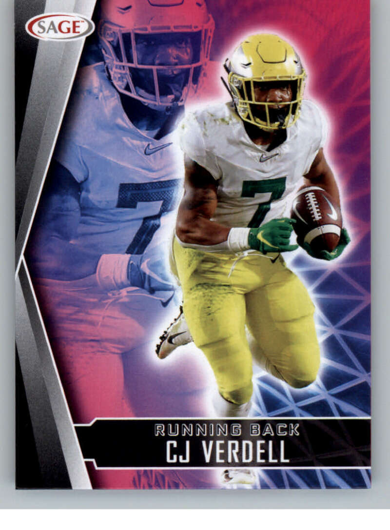 Choose:#172 Cj Verdell Oregon:2022 Sage High Series Draft Football Cards Pick From List (Base or Inserts)