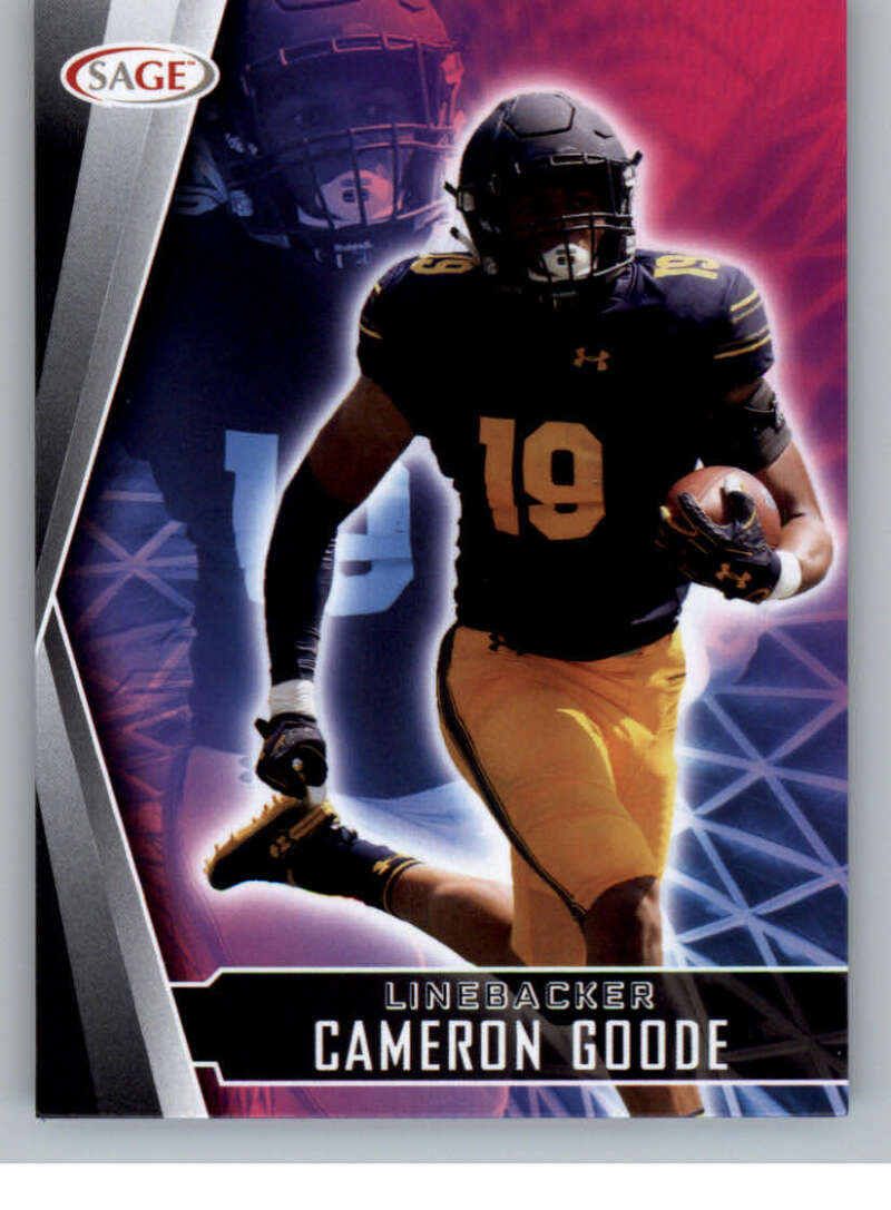 Choose:#177 Cameron Goode California - Berkeley:2022 Sage High Series Draft Football Cards Pick From List (Base or Inserts)