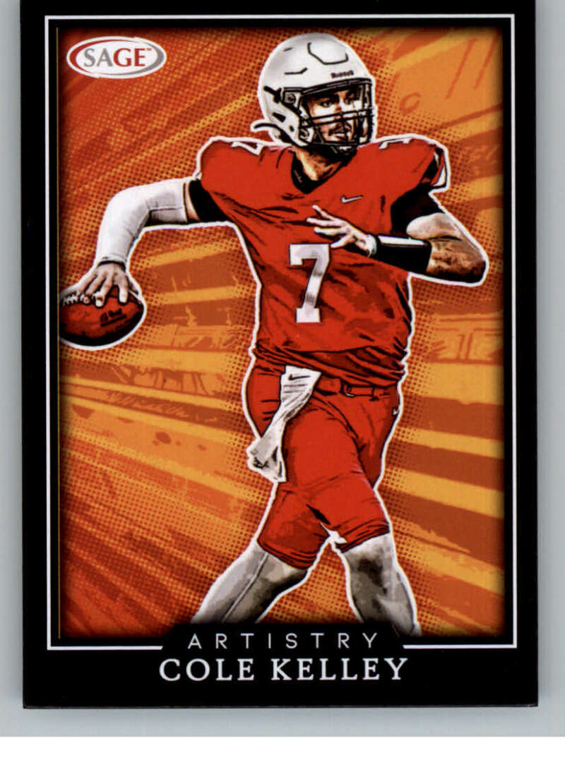 Choose:Artistry #ART-CK Cole Kelley Southeastern Louisian:2022 Sage High Series Draft Football Cards Pick From List (Base or Inserts)