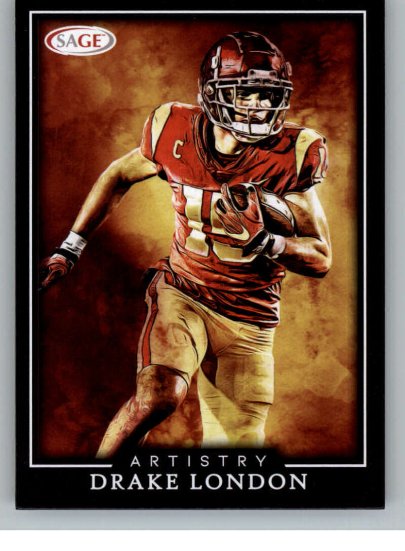 Choose:Artistry #ART-DL2 Drake London Southern Cal:2022 Sage High Series Draft Football Cards Pick From List (Base or Inserts)